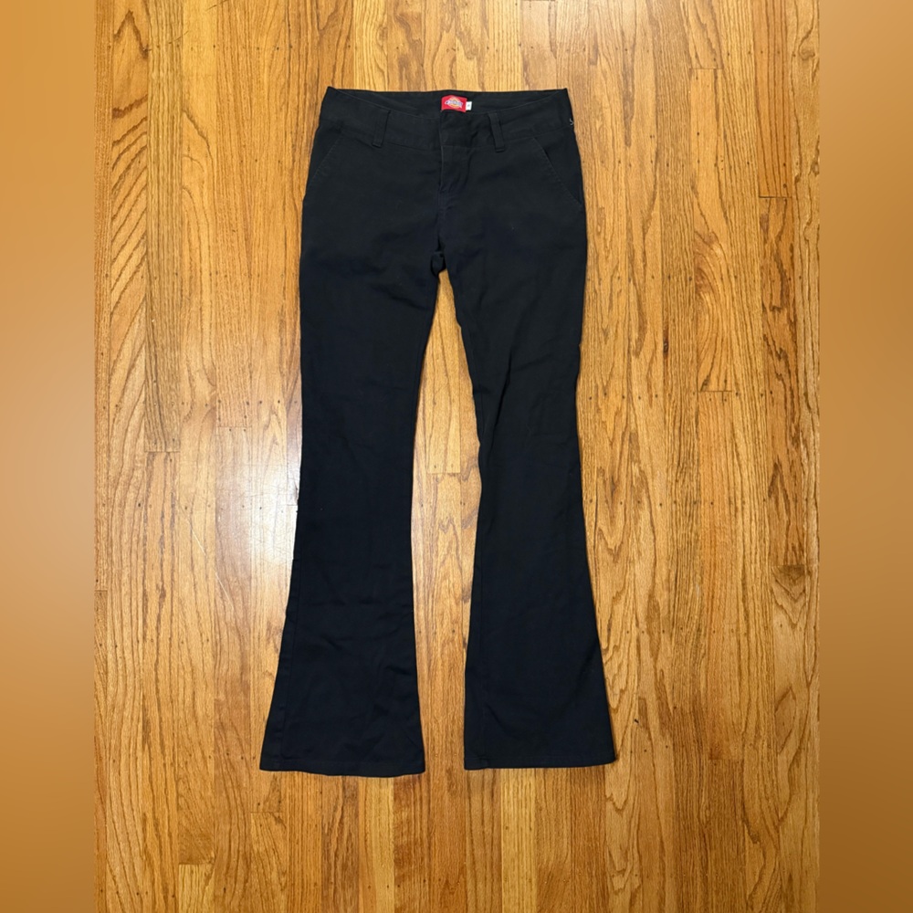 Vintage Y2K Low Rise Dickies Black Flare Wide Leg Jeans